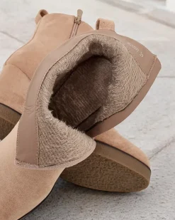 Outlet Botki damskie na koturnie Serda Botki Z Delikatnym Ociepleniem|Botki Na Koturnie