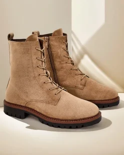 Online Botki damskie sznurowane Gosop Botki Z Delikatnym Ociepleniem|Botki Sznurowane