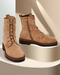 Online Botki damskie sznurowane Gosop Botki Z Delikatnym Ociepleniem|Botki Sznurowane