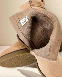 Botki damskie na koturnie Nerri Botki Z Delikatnym Ociepleniem|Botki Na Koturnie