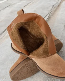 Sale Botki damskie na koturnie Nerias Botki Z Delikatnym Ociepleniem|Botki Na Koturnie