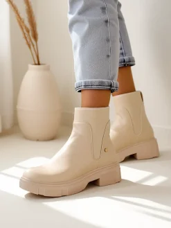 Best Botki damskie Esior Botki Z Delikatnym Ociepleniem|Botki Na Słupku