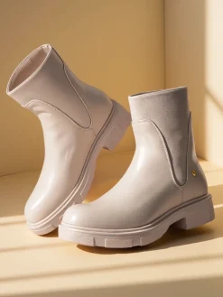 Best Botki damskie Esior Botki Z Delikatnym Ociepleniem|Botki Na Słupku