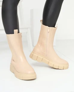 Discount Botki damskie na platformie w kolorze m Couell Botki Z Delikatnym Ociepleniem|Botki Na Platformie