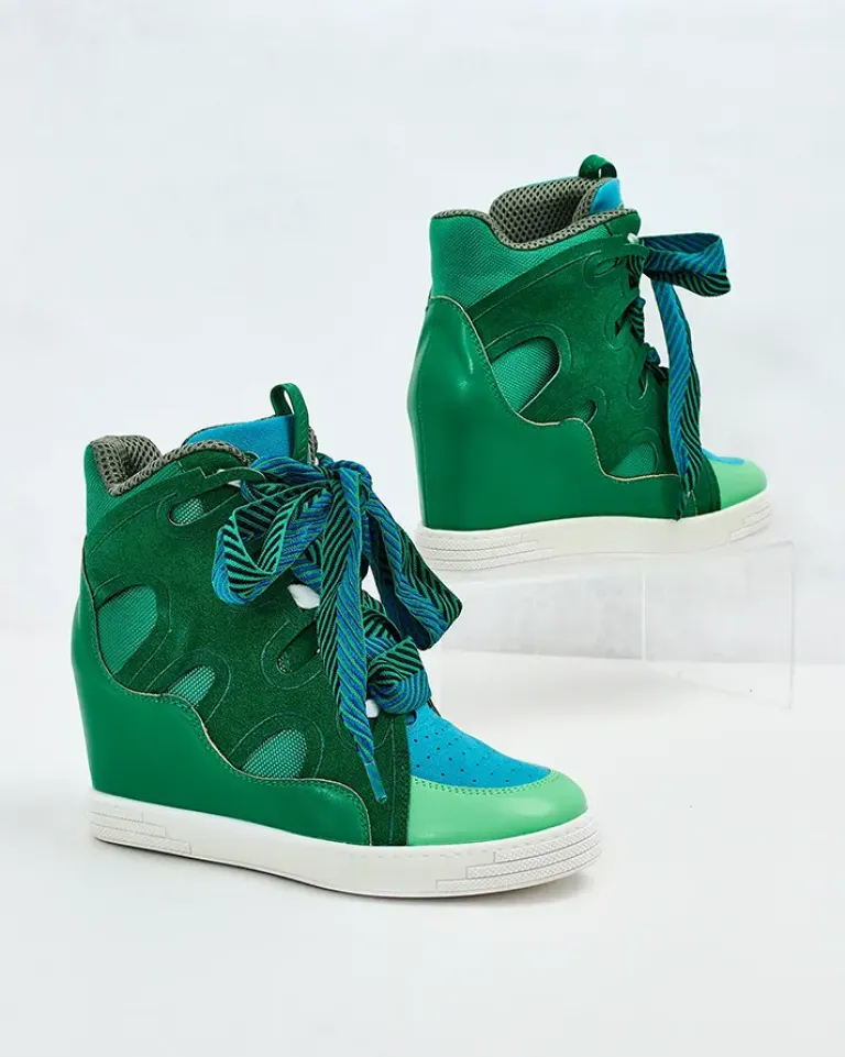 Hot botki na koturnie damskie Ropon Botki Bez Ocieplenia|Botki Na Koturnie