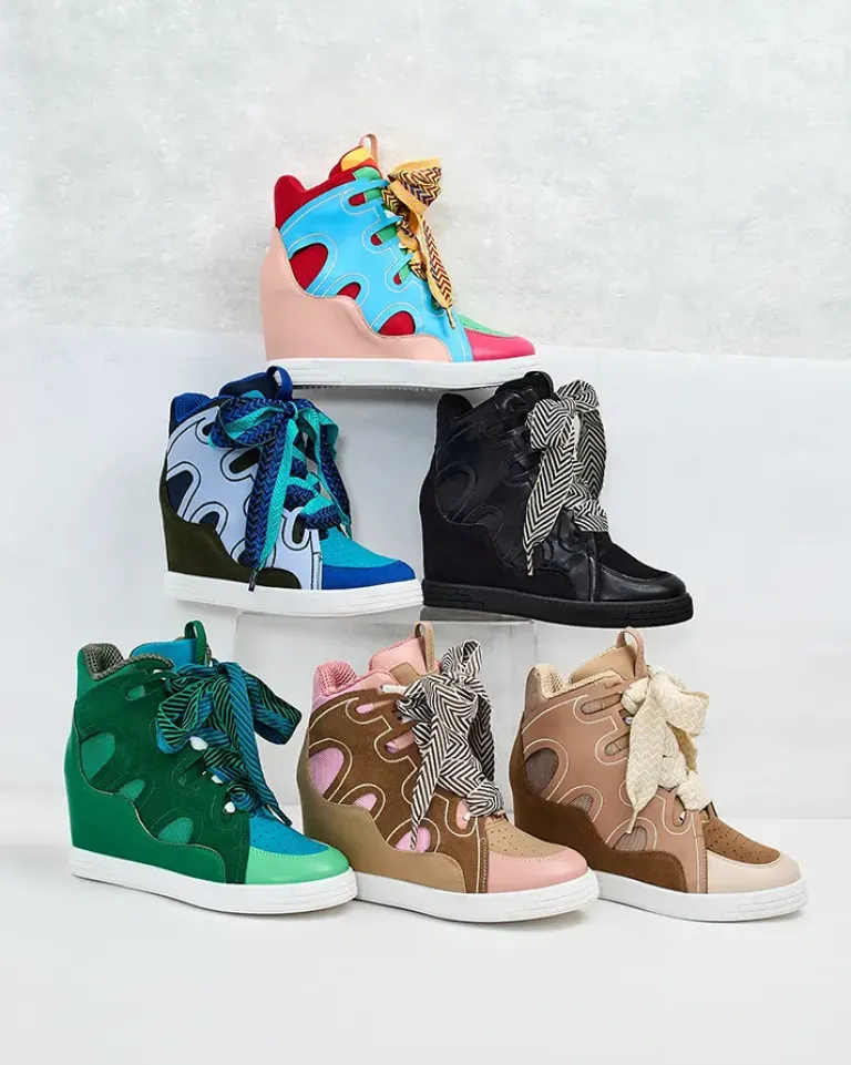 Hot botki na koturnie damskie Ropon Botki Bez Ocieplenia|Botki Na Koturnie