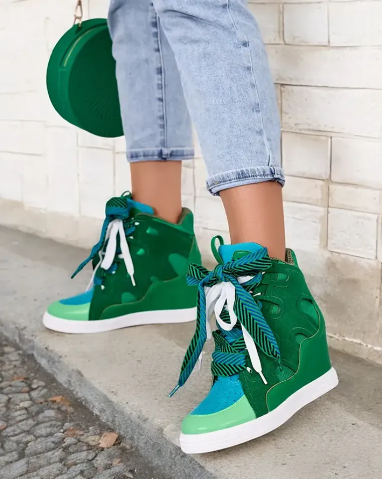 Hot botki na koturnie damskie Ropon Botki Bez Ocieplenia|Botki Na Koturnie