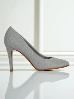 Outlet Brokatowe damskie czółenka na szpilce Enen Szpilki|Klasyczne