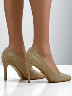 Hot Brokatowe damskie czółenka na szpilce Enen Szpilki|Klasyczne