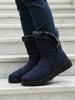 Clearance Buty a'la śniegowce damskie Baccinis Śniegowce|Botki Z Delikatnym Ociepleniem