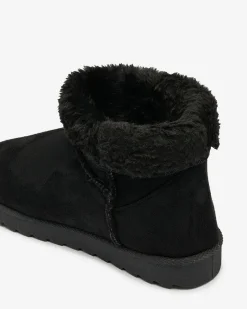 Buty śniegowce damskie w czarnym kolorze Aener Śniegowce|Botki Z Delikatnym Ociepleniem