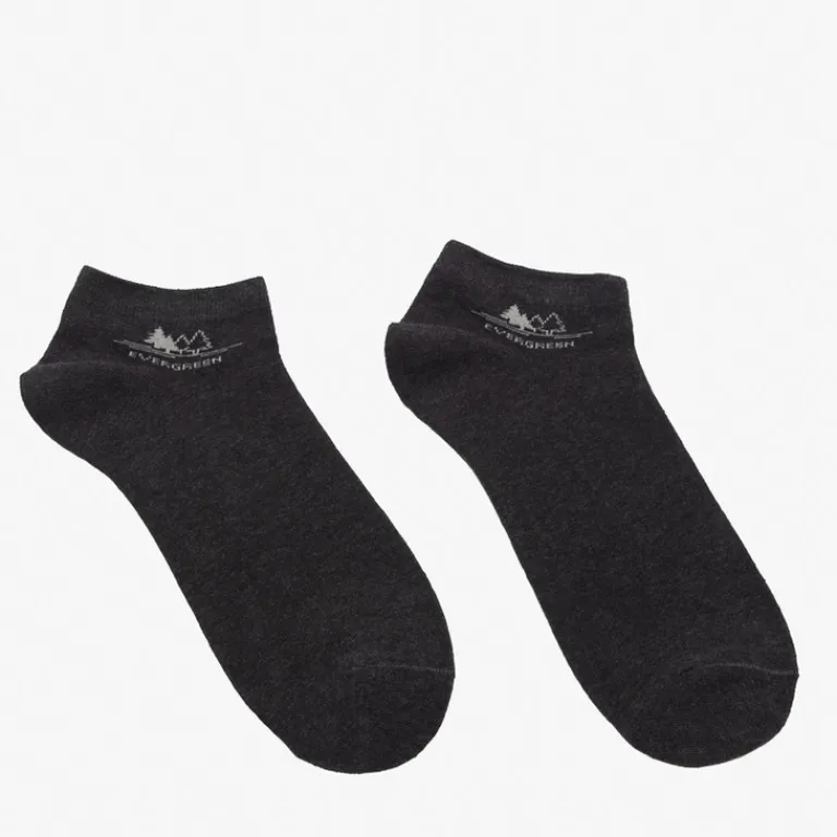 Discount Ciemnoszare męskie skarpetki stopki Skarpetki