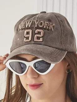 Clearance Czapka z Daszkiem Unisex New York 92 Damskie Czapki|Czapki I Kapelusze