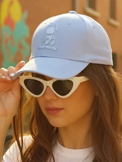 Czapka z daszkiem z naszywką Rabbit Wink Damskie Czapki I Kapelusze