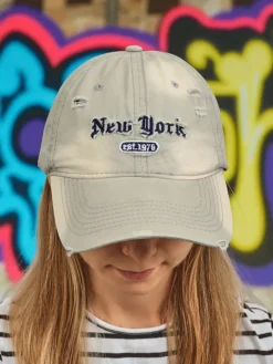 Best Czapka z Daszkiem New York 1976 z przetarciami Damskie Czapki I Kapelusze