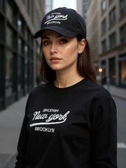 Clearance Czapka z Daszkiem New York Brooklyn Unisex Damskie Czapki I Kapelusze|Czapki