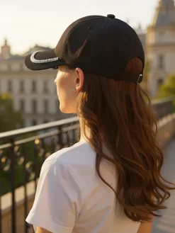 Clearance Czapka z daszkiem z cyrkoniami Glam Vibe Damskie Czapki I Kapelusze