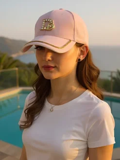 Clearance Czapka z daszkiem z cyrkoniami Glam Dash Damskie Czapki I Kapelusze