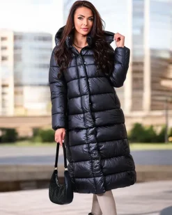 Czarna damska kurtka zimowa Kurtki / Marynarki / Płaszcze