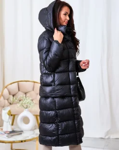 Czarna damska kurtka zimowa Kurtki / Marynarki / Płaszcze