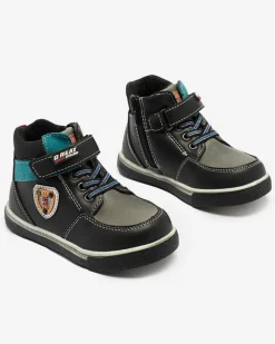 Online Czarne chłopięce botki Wiasio Chłopięce