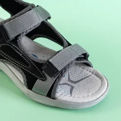 New Czarne chłopięce sandały na rzepy Asitop Chłopięce