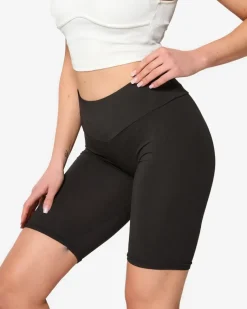 Discount Czarne damskie legginsy kolarki Krótkie Spodenki|Legginsy / Tregginsy
