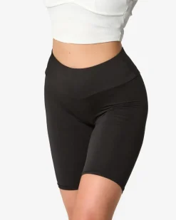 Discount Czarne damskie legginsy kolarki Krótkie Spodenki|Legginsy / Tregginsy