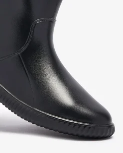 Discount Czarne damskie kalosze Alcada Kalosze Matowe