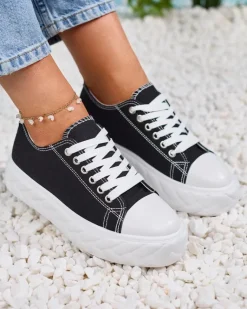 Best Czarne damskie trampki Merija Trampki