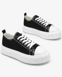 Best Czarne damskie trampki Merija Trampki