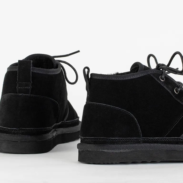 Sale Czarne męskie buty a'la śniegowce Gavin Śniegowce