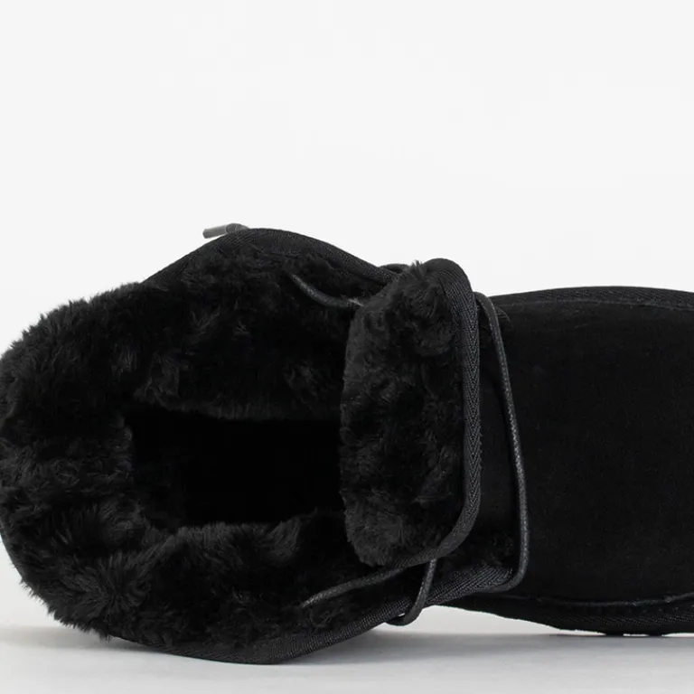 Sale Czarne męskie buty a'la śniegowce Gavin Śniegowce