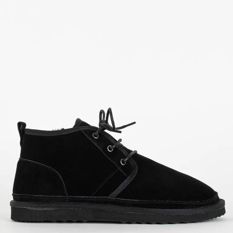 Sale Czarne męskie buty a'la śniegowce Gavin Śniegowce