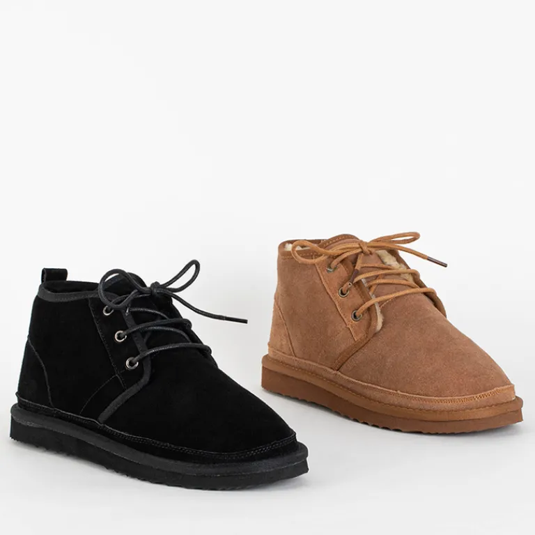 Sale Czarne męskie buty a'la śniegowce Gavin Śniegowce