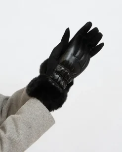 Sale Czarne rękawiczki damskie Damskie Rękawiczki