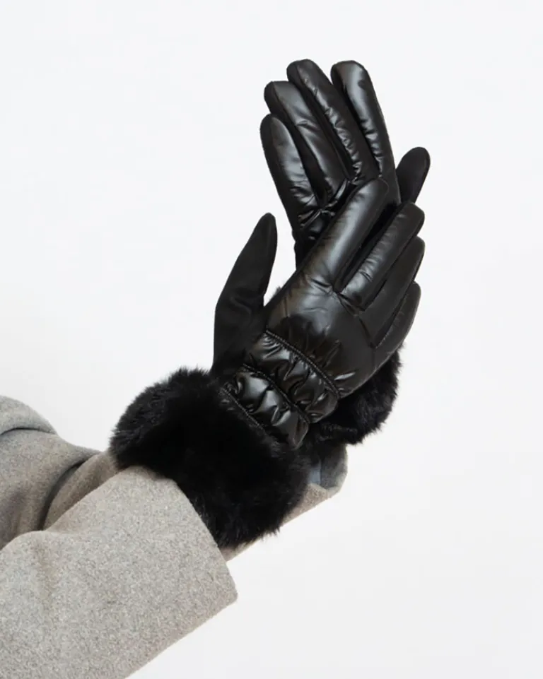 Sale Czarne rękawiczki damskie Damskie Rękawiczki