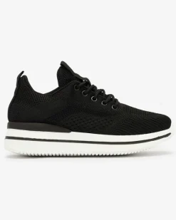 Best Czarne sportowe buty damskie Losoyta Damskie Sneakersy