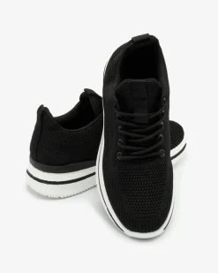 Best Czarne sportowe buty damskie Losoyta Damskie Sneakersy