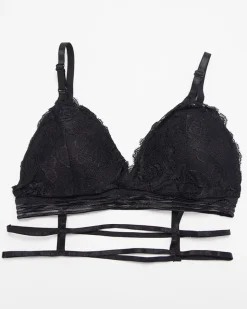 Discount biustonosz damski z koronką i paseczkami Codzienne