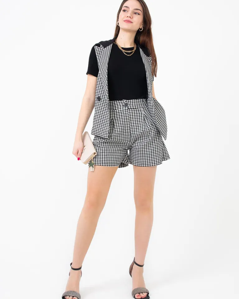 Outlet damski garnitur w kratkę Damskie Szorty|Krótkie Spodenki