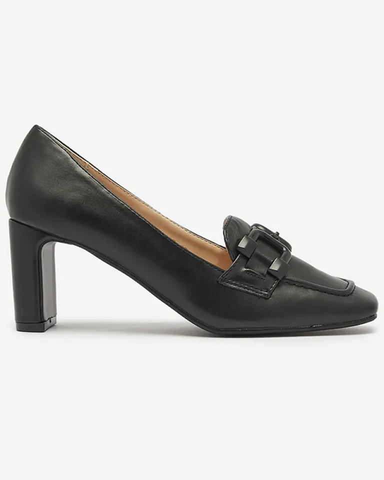 Online Czółenka damskie w kolorze czarnym Mokwell Klasyczne