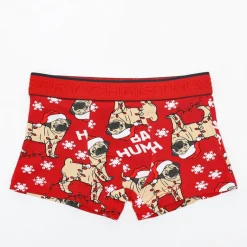 Czerwone chłopięce świąteczne bokserki Bielizna