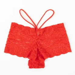 Clearance Czerwone koronkowe brazyliany Brazyliany