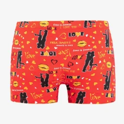 Best Czerwone męskie bokserki z nadrukiem Majtki