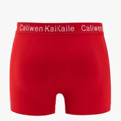 Online Czerwone świąteczne bokserki męskie Majtki