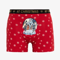 New Czerwone świąteczne męskie bokserki Majtki