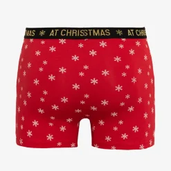 New Czerwone świąteczne męskie bokserki Majtki