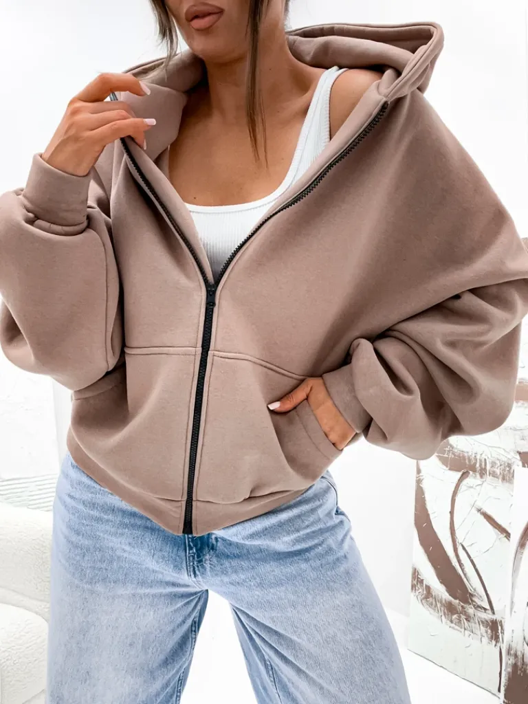 Discount Damska bawełniana ocieplana bluza butterfly Bluzy