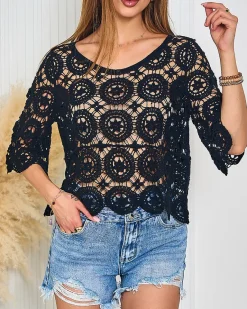 Sale Damska bluzka koronkowa Bluzki / Koszule / Koszulki